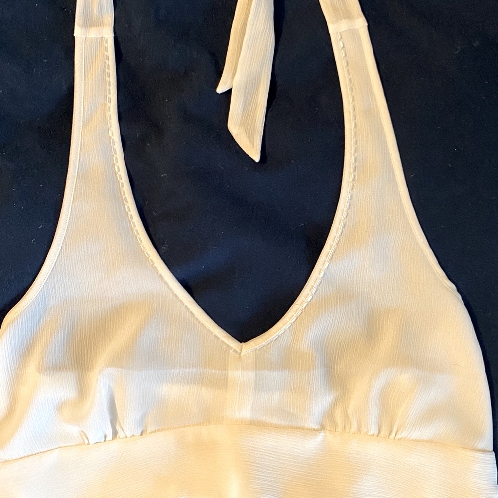 Tie neck tank top